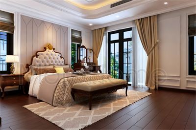  Thiết kế nội thất tân cổ điển biệt thự Vinhome Central Park Căn 57
