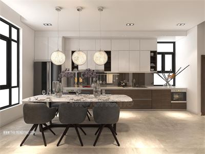  Thiết kế nội thất nhà phố hiện đại hồ tây hà nội